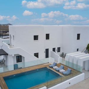 Thermia Suites Boutique Hotel Kythnos Island Greece Deluxe Double Room with Pool View